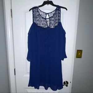 Plus size navy dress